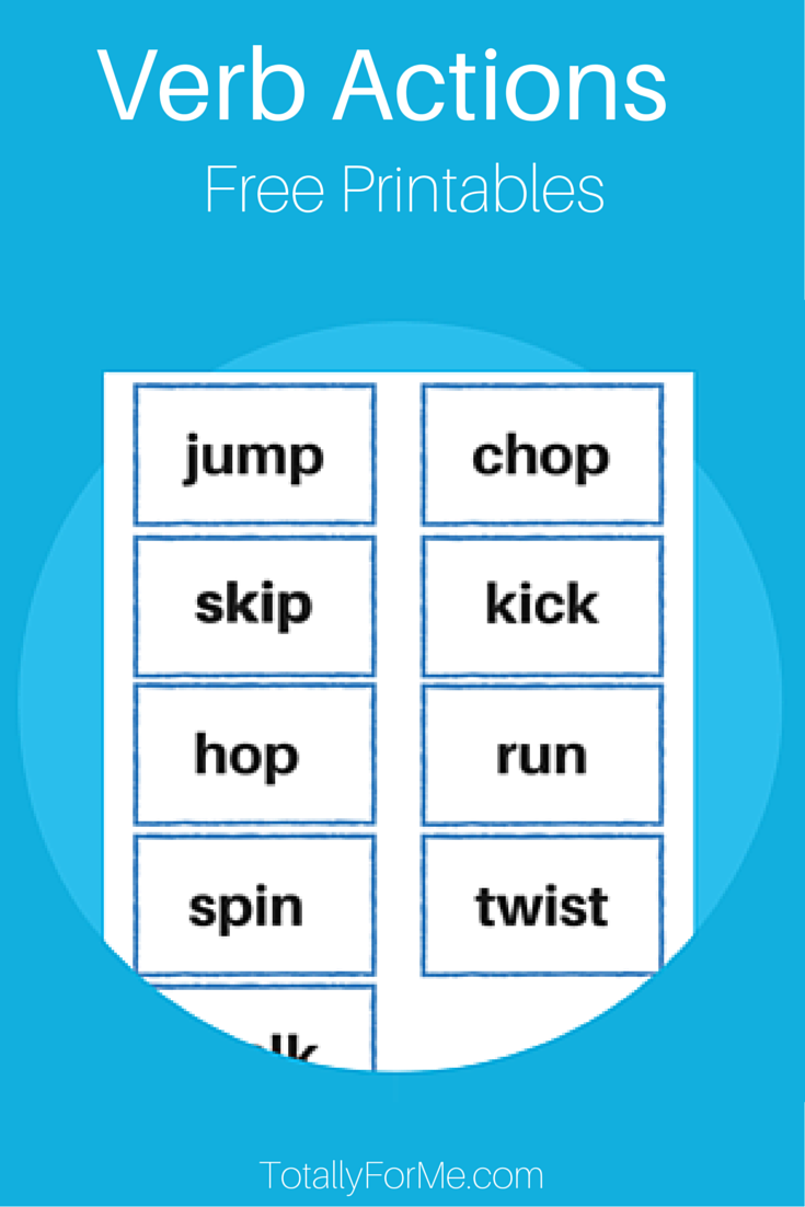 Get kids moving with this sports activity for kids that uses verb actions